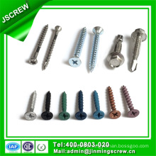 Cross Flat Head Colored Self Tapping Screw for Toy